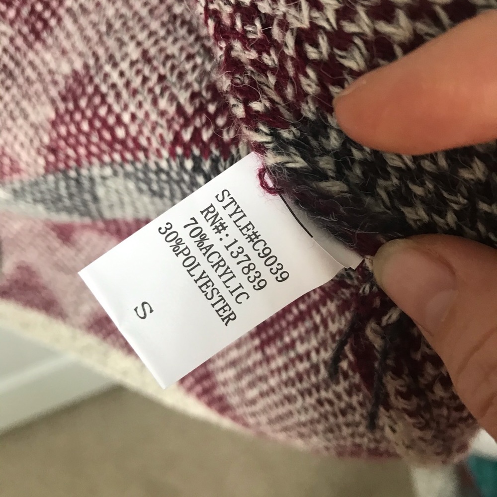 NWOT long printed cardigan - Picture 4 of 4